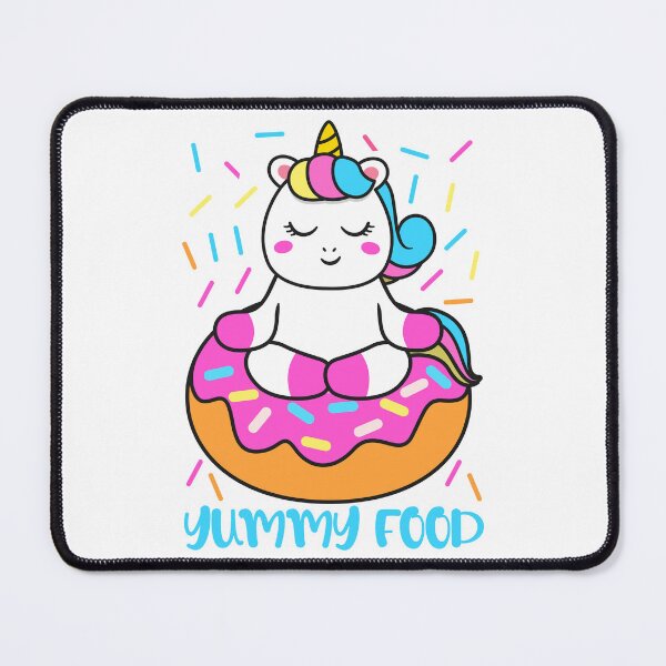 Item preview, unicorn yummy food-funny animals typography designed and sold by Hartics.