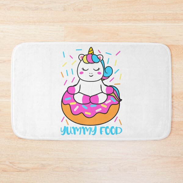 Item preview, unicorn yummy food-funny animals typography designed and sold by Hartics.