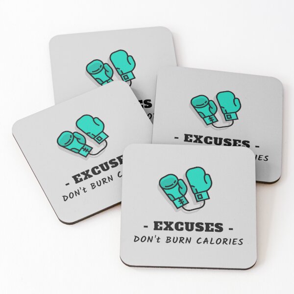 Item preview, Excuses, Don't Burn Calories Boxing Art designed and sold by Cute-Jory-Store.