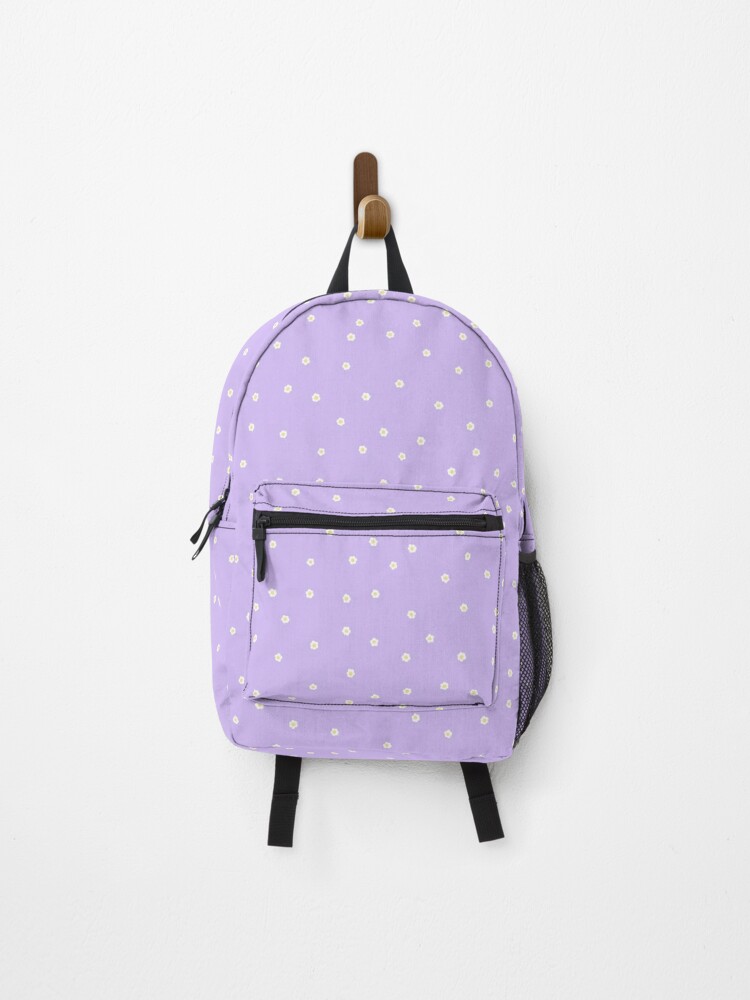 Mochila «Lila con mini flores blancas» de Innovativa | Redbubble