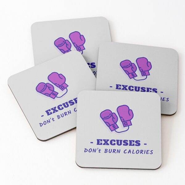 Item preview, Excuses, Don't Burn Calories Boxing Art designed and sold by Cute-Jory-Store.