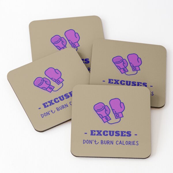 Item preview, Excuses, Don't Burn Calories Boxing Art designed and sold by Cute-Jory-Store.