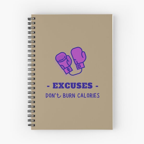 Item preview, Excuses, Don't Burn Calories Boxing Art designed and sold by Cute-Jory-Store.
