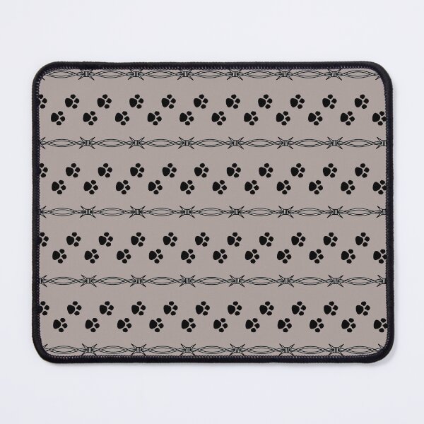 Item preview, Valentine's Day Black Paw Prints with Barbed Wire Remembrance Pattern designed and sold by infinitygrafix.