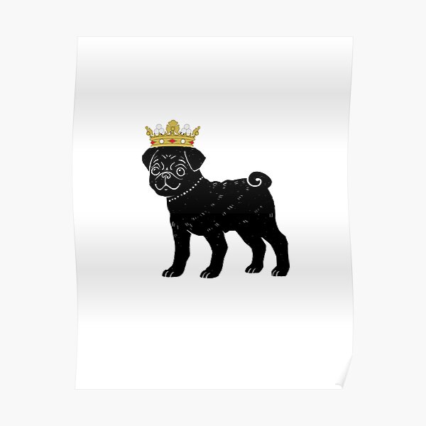 cumpleaños, gracias, etc. Negro Pug Cachorro Perro En blanco Tarjetas de felicitaciones-amante de los animales 