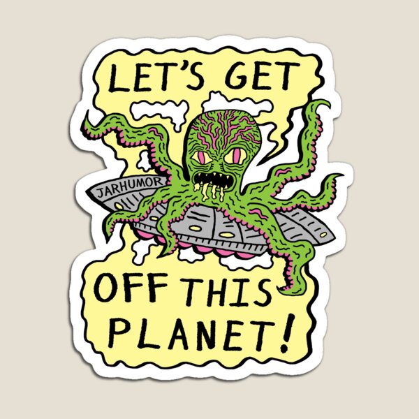 Alien UFO Escape Magnet