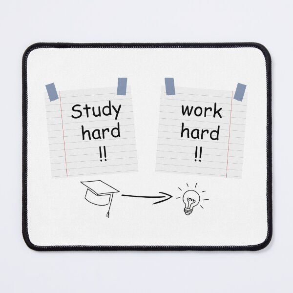 Item preview, study hard work hard  designed and sold by Alhendy Store.