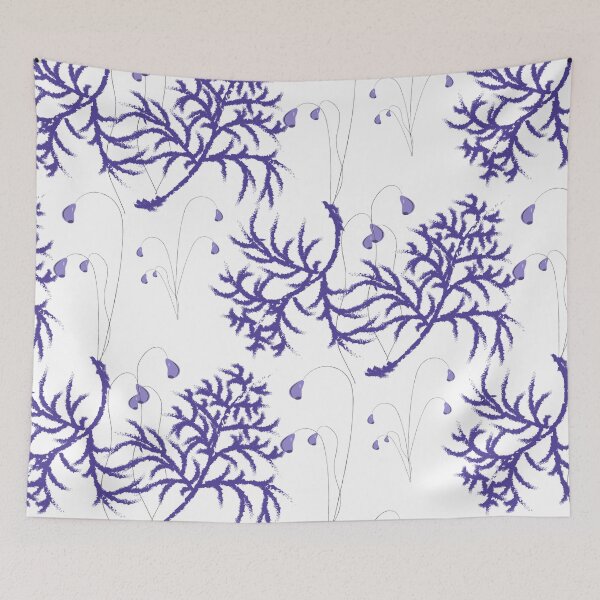Item preview, Copy of  wildflowers, moss color very peri designed and sold by Natairbrush.