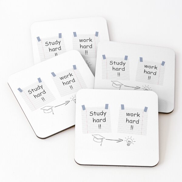 Item preview, study hard work hard  designed and sold by Alhendy Store.