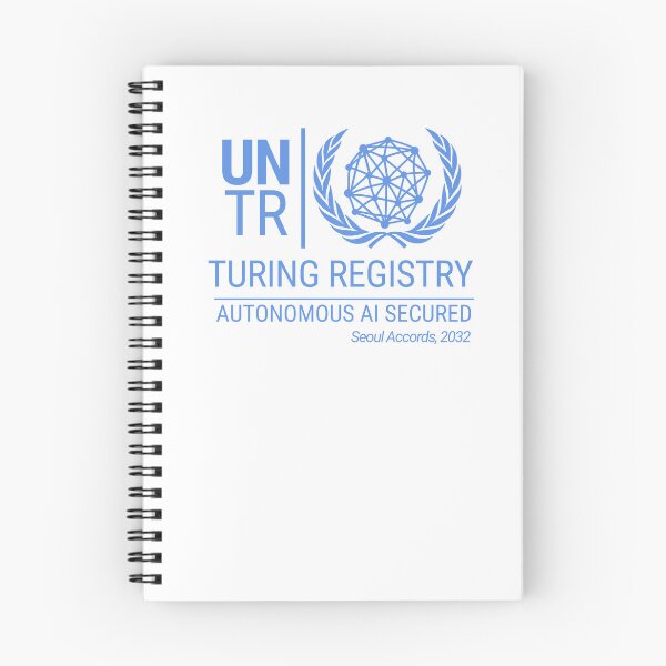 Item preview, Turing Registry (2032) (Turing Registry series) AI t-shirt designed and sold by Gibson Futures.