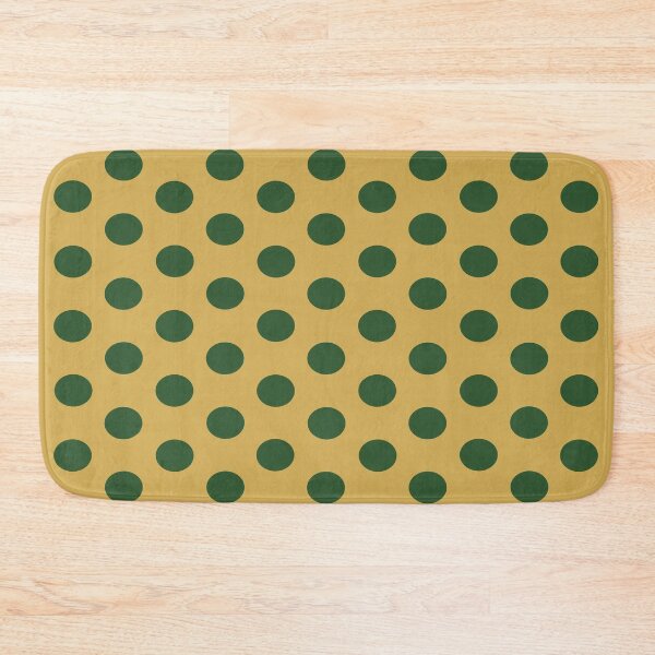 Item preview, Medium PINE GREEN and GOLD POLKA DOTS designed and sold by RachelMacht.