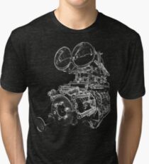 "Shottie" - Supercharged V8 Engine Tri-blend T-Shirt