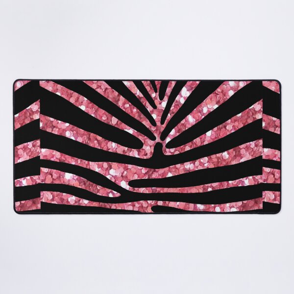 Item preview, Animal Print Zebra Rose Glitter and Black art by Miguel Matos Official designed and sold by MiguelMatosArt.