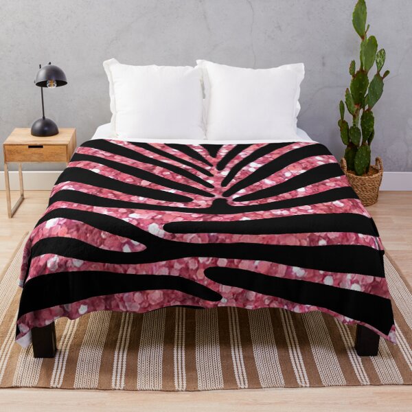 Item preview, Animal Print Zebra Rose Glitter and Black art by Miguel Matos Official designed and sold by MiguelMatosArt.