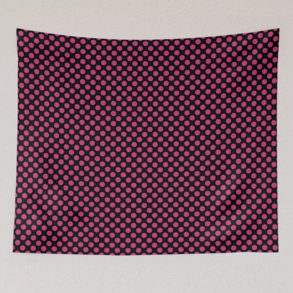 Item preview, Black and Pink Yarrow Polka Dots designed and sold by SaraValor.