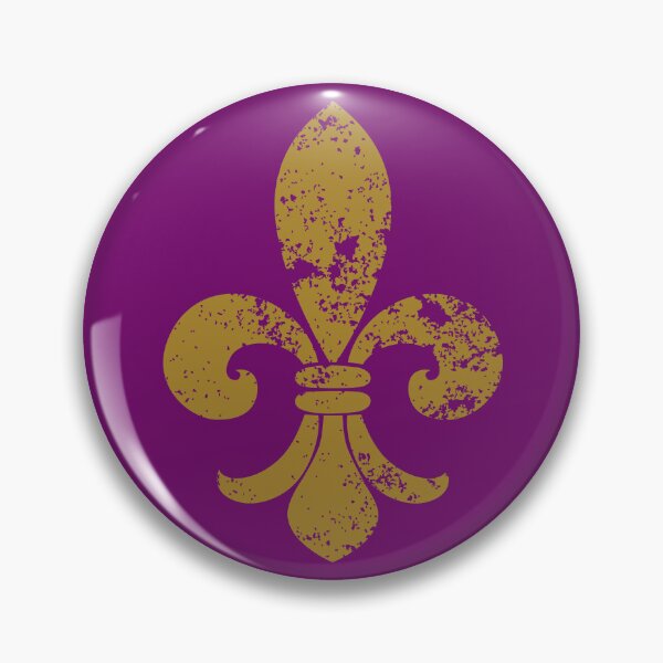 Item preview, FLEUR DE LIS PURPLE AND GOLD PATTERN NEW ORLEANS MARDI GRAS designed and sold by Mercurial Merkaba.