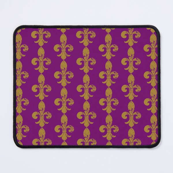 Item preview, FLEUR DE LIS PURPLE AND GOLD PATTERN NEW ORLEANS MARDI GRAS designed and sold by Mercurial Merkaba.