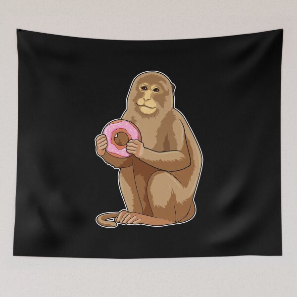 Item preview, Monkey with Donut designed and sold by Snabdesign84.