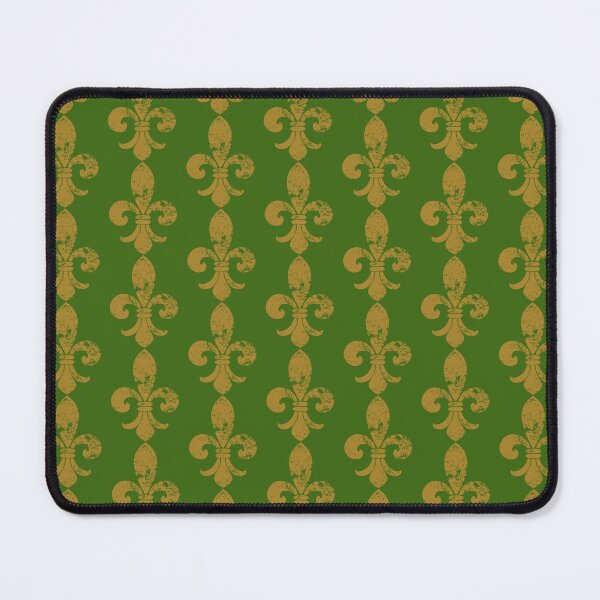 Item preview, FLEUR DE LIS GREEN AND GOLD PATTERN NEW ORLEANS MARDI GRAS designed and sold by Mercurial Merkaba.
