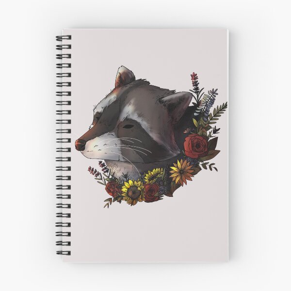 Item preview, Flower Raccoon Headshot designed and sold by ClassyShark.