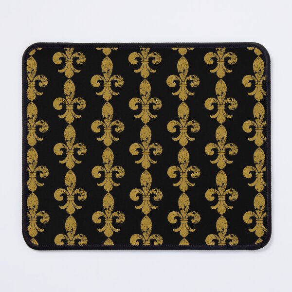 Item preview, FLEUR DE LIS BLACK AND GOLD PATTERN NEW ORLEANS MARDI GRAS designed and sold by Mercurial Merkaba.