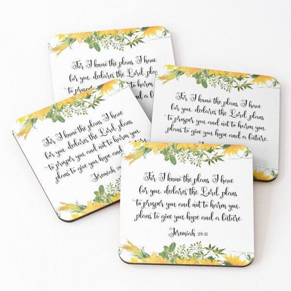 Item preview, Jeremiah 29:11, For I know the plans I have for you, Scripture, Bible Verse, Christian Wall Art designed and sold by Dzhenka-Balimez.