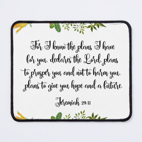 Item preview, Jeremiah 29:11, For I know the plans I have for you, Scripture, Bible Verse, Christian Wall Art designed and sold by Dzhenka-Balimez.