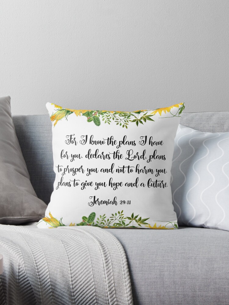 Plans To Prosper You {Cushion Cover} Plans To Prosper You {Cushion Cover}