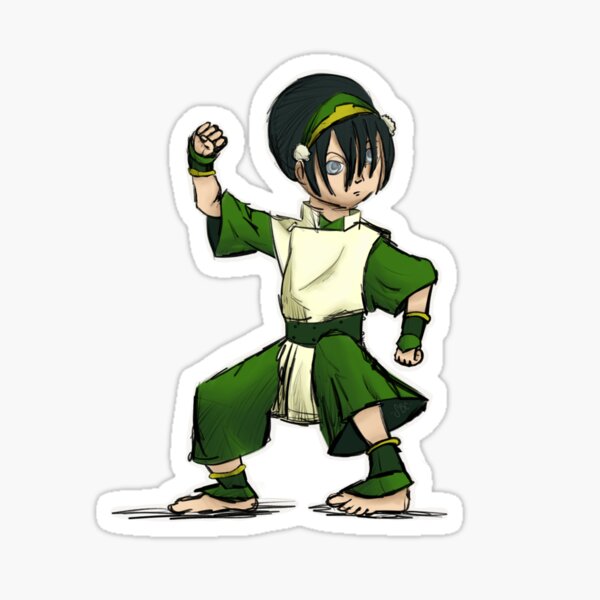 Avatar The Last Airbender Toph Beifong Name Anime Sticker by Anime Art -  Fine Art America