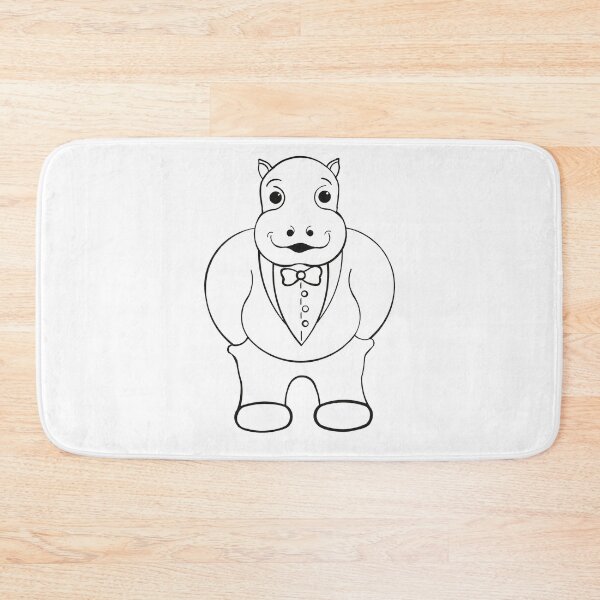 Item preview, Color Your Own Hip Hippo designed and sold by GrandpaH.