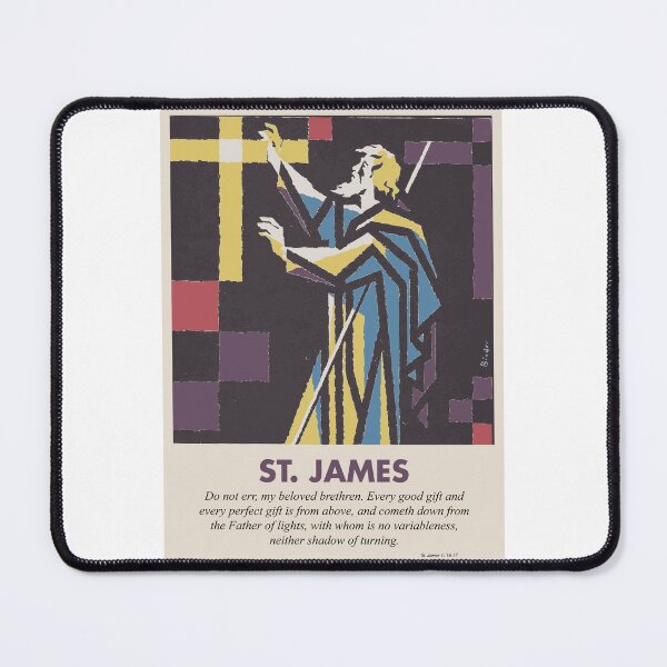 Item preview, ST. JAMES Christian Religious Spiritual Bible Quote designed and sold by kwiebe34.