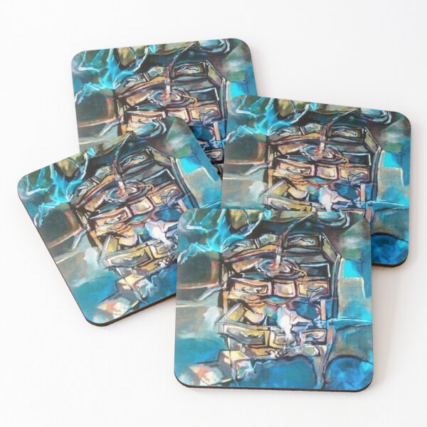 Item preview, Blue painting with surreal elements designed and sold by warcollectionar.