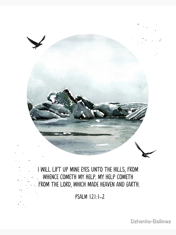 Psalm 121 Faith Sticker Sheets, Christian Planner Stickers