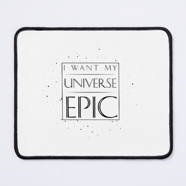 Item preview, I want my Universe Epic - Square Black designed and sold by ThemeParks.