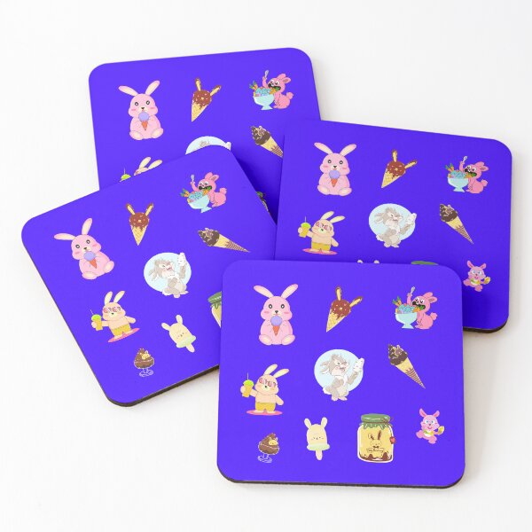 Item preview, Bunnies Eating Ice Cream / Crazy Bunny Lady / Bunny Rabbits Cuteness For Kids and Adults  designed and sold by haRexia.