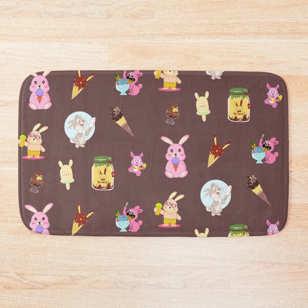Item preview, Bunnies Eating Ice Cream / Crazy Bunny Lady / Bunny Rabbits Cuteness For Kids and Adults  designed and sold by haRexia.