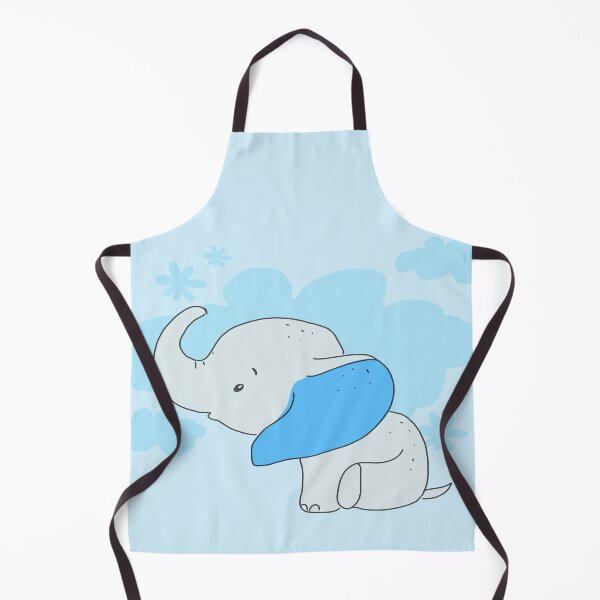 Item preview, New Member Of Our Herd - Cute Cartoon Baby Elephant - Blue designed and sold by LMcDs.