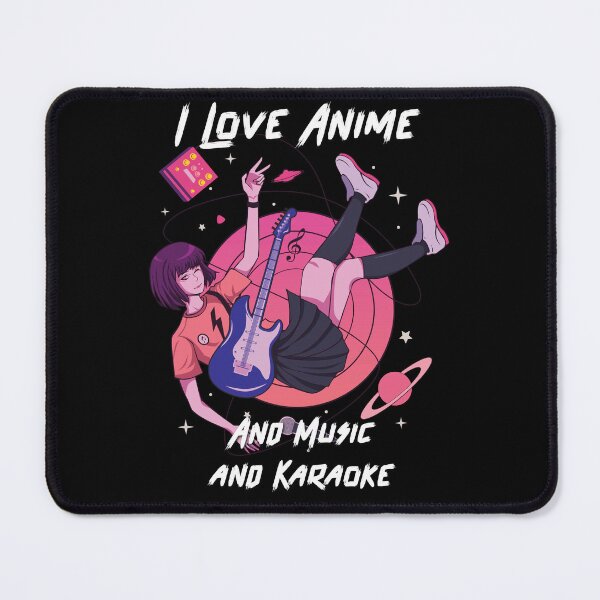 Item preview, Anime and Music Lover - I Love Anime, Music and Karaoke designed and sold by Hunter-Wolfman.