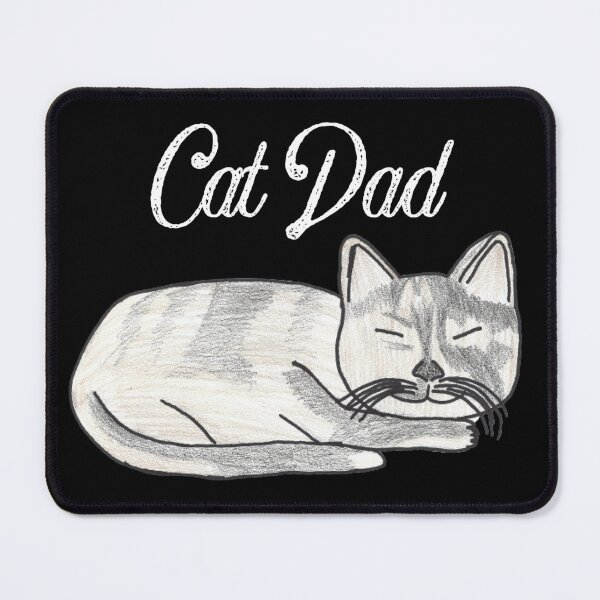 Item preview, Cat Dad white text designed and sold by Cora Gregory.