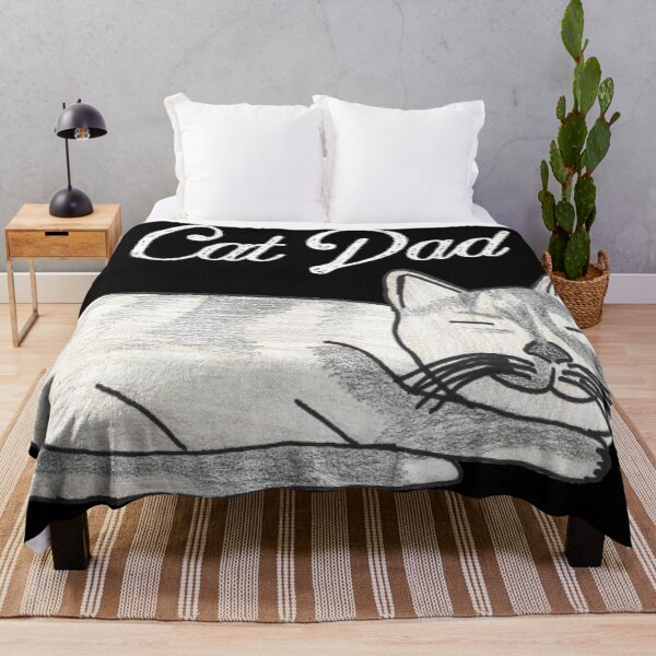 Item preview, Cat Dad white text designed and sold by Cora Gregory.