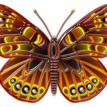 Artwork thumbnail, Color plastic butterfly by Elonium