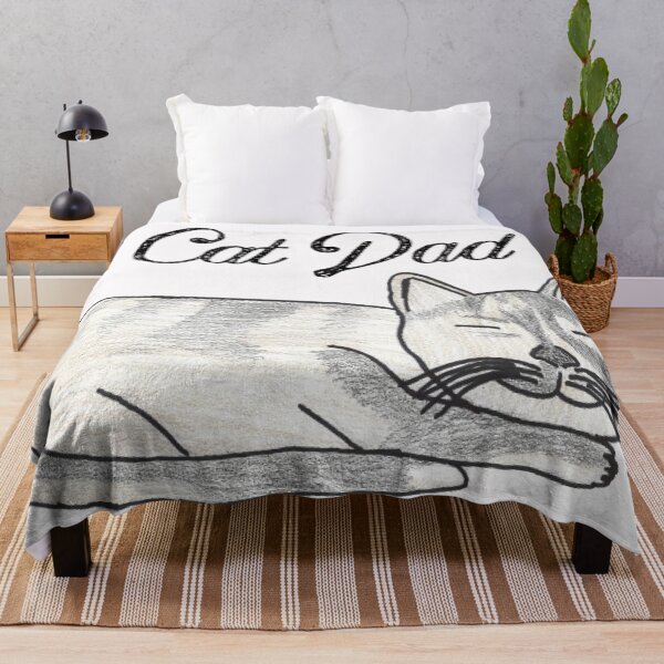 Item preview, Cat Dad black text designed and sold by Cora Gregory.