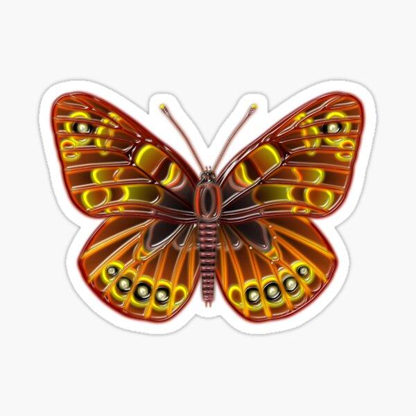Item preview, Color plastic butterfly designed and sold by Elonium.