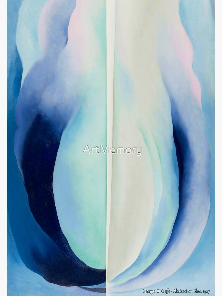 Disover Abstraction Blue by Georgia O'Keeffe Premium Matte Vertical Poster