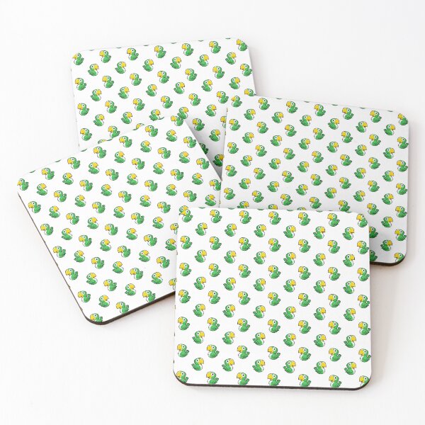 Item preview, Cute Tropical Green and Yellow Cartoon Bird Pattern designed and sold by LADistrictGarb.