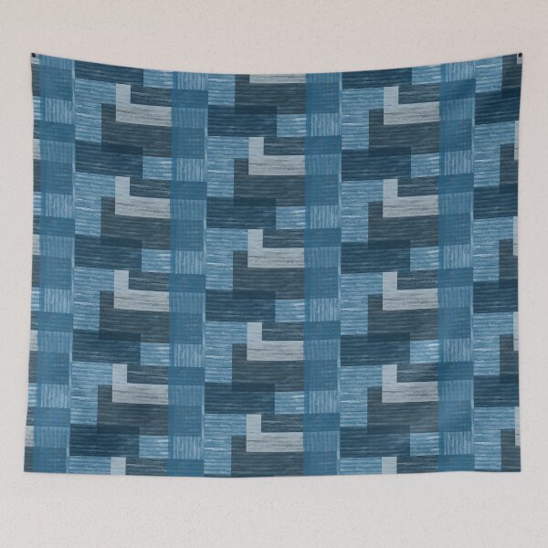 Item preview, Blue Jean Patchwwork Design designed and sold by mvbillings.