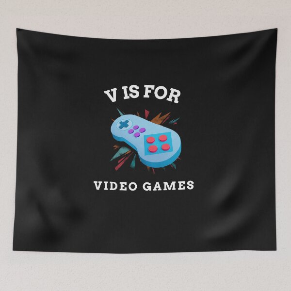 Item preview, V is for Video Games - Funny Anti Valentine designed and sold by Sunset-1.