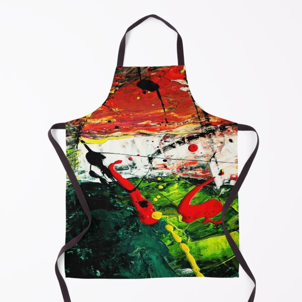 Item preview, Explosion of abstract ink in thick and multicolored brush strokes for you to decorate your home designed and sold by paulo silveira.
