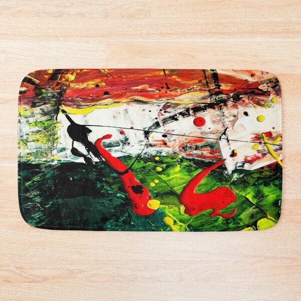 Item preview, Explosion of abstract ink in thick and multicolored brush strokes for you to decorate your home designed and sold by paulo silveira.