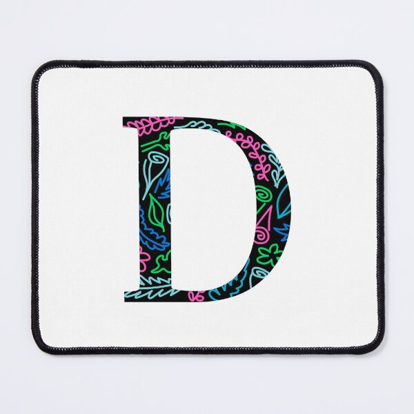 Item preview, Letter D - Neon Floral designed and sold by mynameisliana.